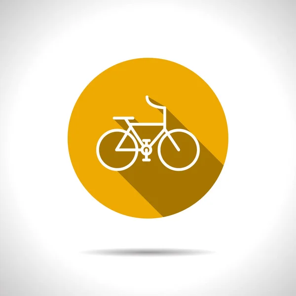 Illustrazione bicicletta sportiva. Attività sane semplice icona vettoriale — Vettoriale Stock
