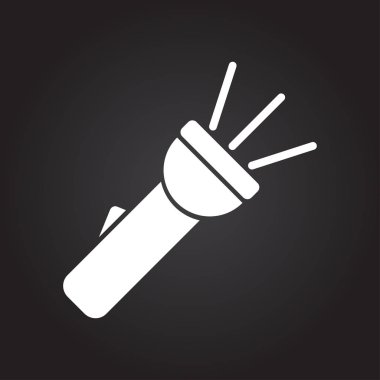 El feneri illüstrasyonunu açtı. Vektör simgesi aranıyor