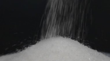 Siyah arka plan çekim şeker yığını