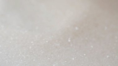 Beyaz şeker şu dönen, ağır çekim makro