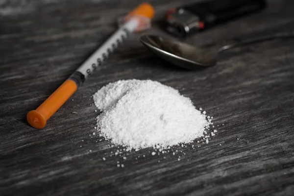 uyuşturucu soyut: eroin yakın çekim