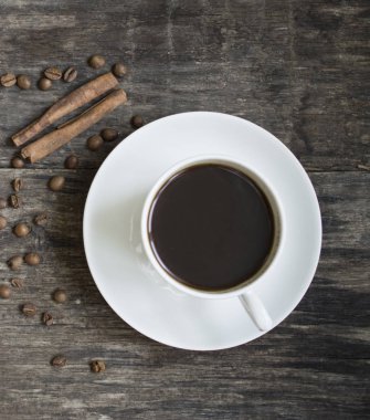 Kahve fincanı üst görünümü