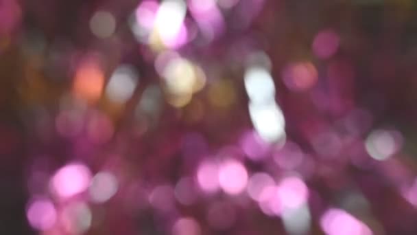 Абстрактне рожеве і червоне воронене розфокусоване коло яскравий фон — стокове відео