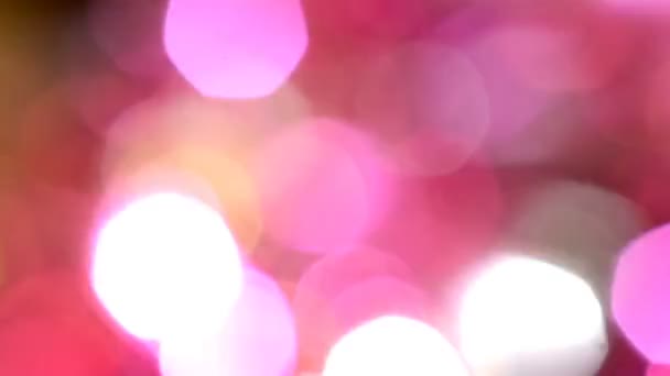 Círculo vermelho luz abstrato feriado fundo bokeh — Vídeo de Stock