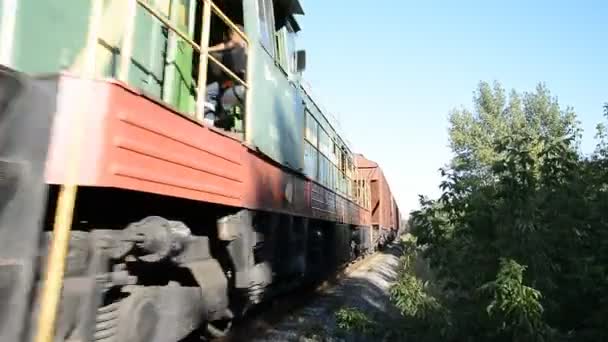 Russian train de marchandises pan — Video