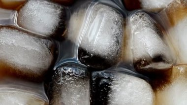 arka plan buz Cola üstten görünüm