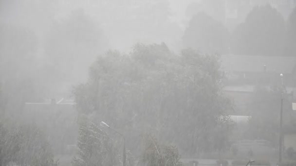 Tempête de ville extrêmement puissante — Video