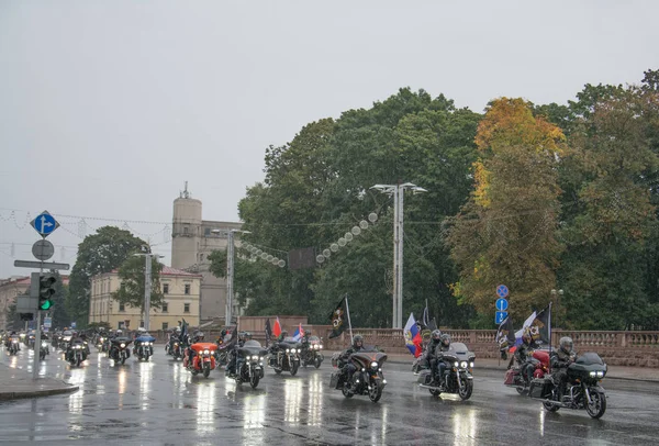 Minsk Weißrussland September 2018 Motorradparade Harley Davidson Minsk Weißrussland — Stockfoto