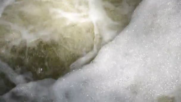 Dirty river water is like boiling — Stock Video