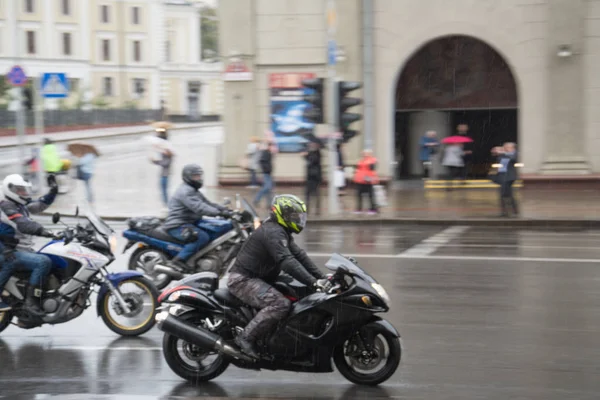 Minsk, Bělorusko – 15. září 2018. Přehlídka motocyklů Harley-Davidson — Stock fotografie