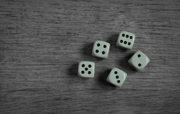 Game dice on the table — Stock Photo, Image