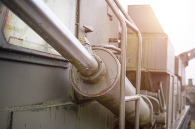 Hidrolik bölümü cevheri ayrıntı askeri makine portre