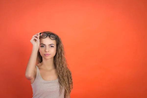 Foto de feliz mulher encantada — Fotografia de Stock