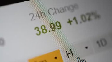 Cryptocurrency 24 değişiklik fiyat