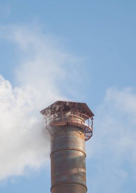 Endüstriyel boru atmosfer duman