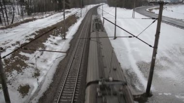 yolcu treni Üstten Görünüm