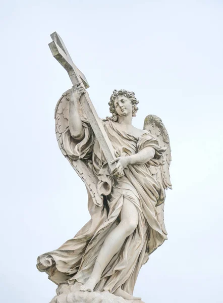 Bernini standbeeld van Engel in Rome — Stockfoto