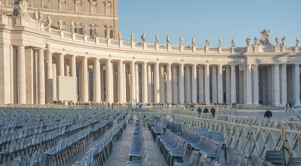 Watykan, Rzym, Włochy - 16 lutego 2015: Vatican City Watykan Muzeum starej architektury wspaniały krajobraz — Zdjęcie stockowe