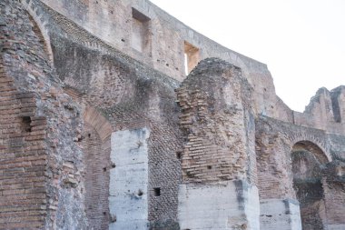 Rome, İtalya - 23 Şubat 2019: İç Colosseum veya Kolezyum, Roma, İtalya.