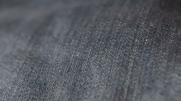 Blue denim jeans close up HD stock footage — Stock Video