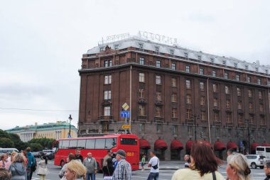 St. Petersburg, Rusya - 12 Temmuz 2015: Hotel Astoria, St. Petersburg. Astoria