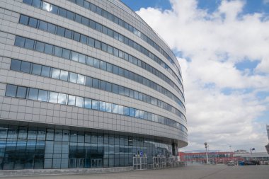 Minsk, Beyaz Rusya - Mart, 19, 2019: Minsk bölümü Arena stadyumu Minsk.