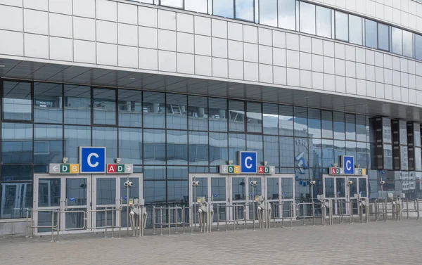 MINSK, BELARUS - 19 de marzo de 2019: Parte del estadio Minsk Arena en Minsk . — Foto de Stock