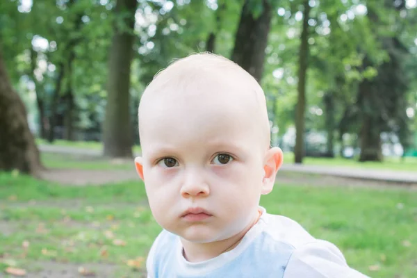 かわいい2歳の子供の男の子の屋外の肖像画 — ストック写真