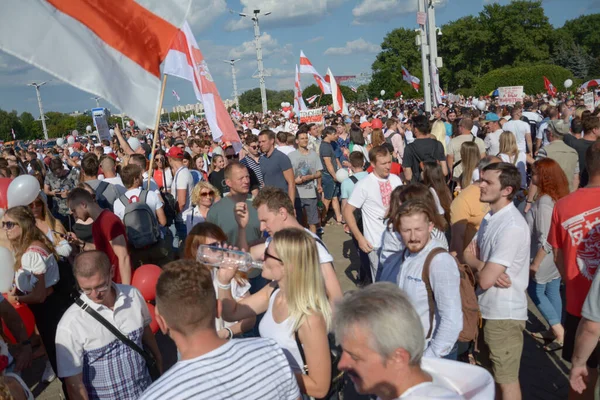 Беларусь Август 2020 Президентские Выборы Республике Беларусь Народная Борьба Свои — стоковое фото