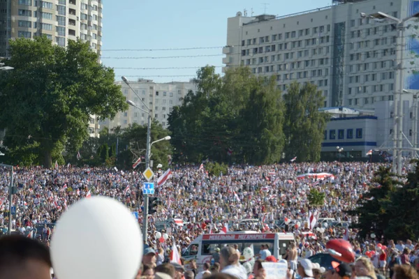 Minsk Belarus August 2020 Präsidentschaftswahlen Der Republik Weißrussland Kampf Der — Stockfoto
