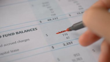 Denetçi mali raporları kontrol ediyor