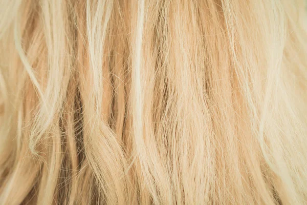 Close Van Blond Haar Achtergrond Abstract — Stockfoto