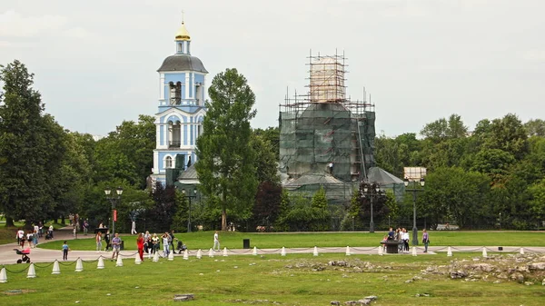 Moscú Rusia 2019 Iglesia Primavera Nuestra Señora Antiguas Ruinas Históricas — Foto de Stock