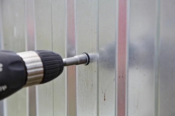 Промышленные Заводы Электрическая Отвертка Сверла Гаечным Ключом Быстроразъемном Патроне Чак — стоковое фото