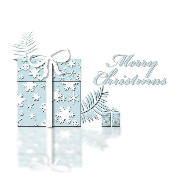 Christmas elegant soft blue background — Stock Photo, Image