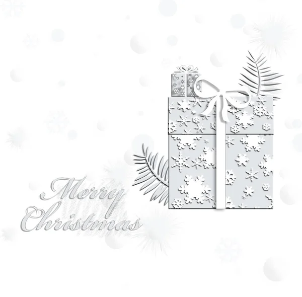 Christmas elegant grey background — Stock Photo, Image