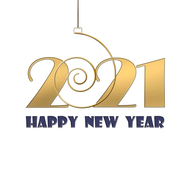 Classic 2021 Happy New Year background. — Stock Photo, Image