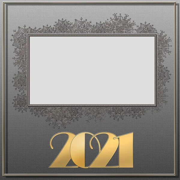 Classy 2021 Happy New Year Background Numéro 2021 Sur Fond — Photo