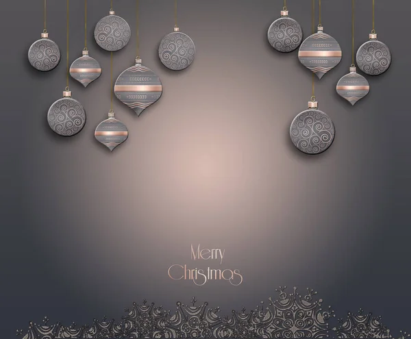 Christmas Background with balls — Stock Photo, Image