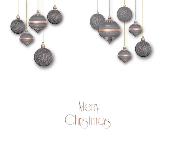 Kerstmis achtergrond met ballen — Stockfoto