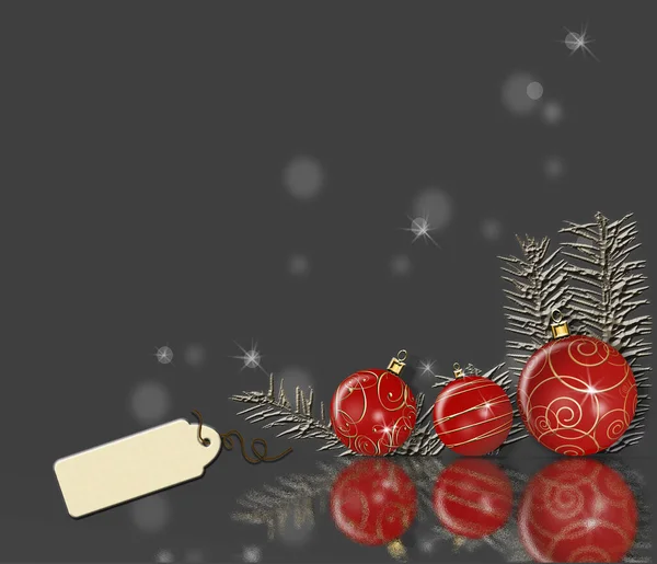 Bola de joyería roja de lujo de Navidad — Foto de Stock