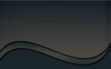 Siyah altın kıvrımlı arka plan. 3B illüstrasyon