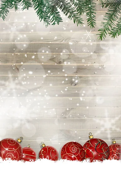 Noel arkaplanı köknar ağacı ve koyu ahşap tahta süsleme