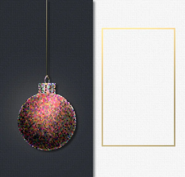 현대의 크리스마스 추상적 Xmas Ball Bauble 놓았습니다 크리스마스 카드야 말장난하고 — 스톡 사진