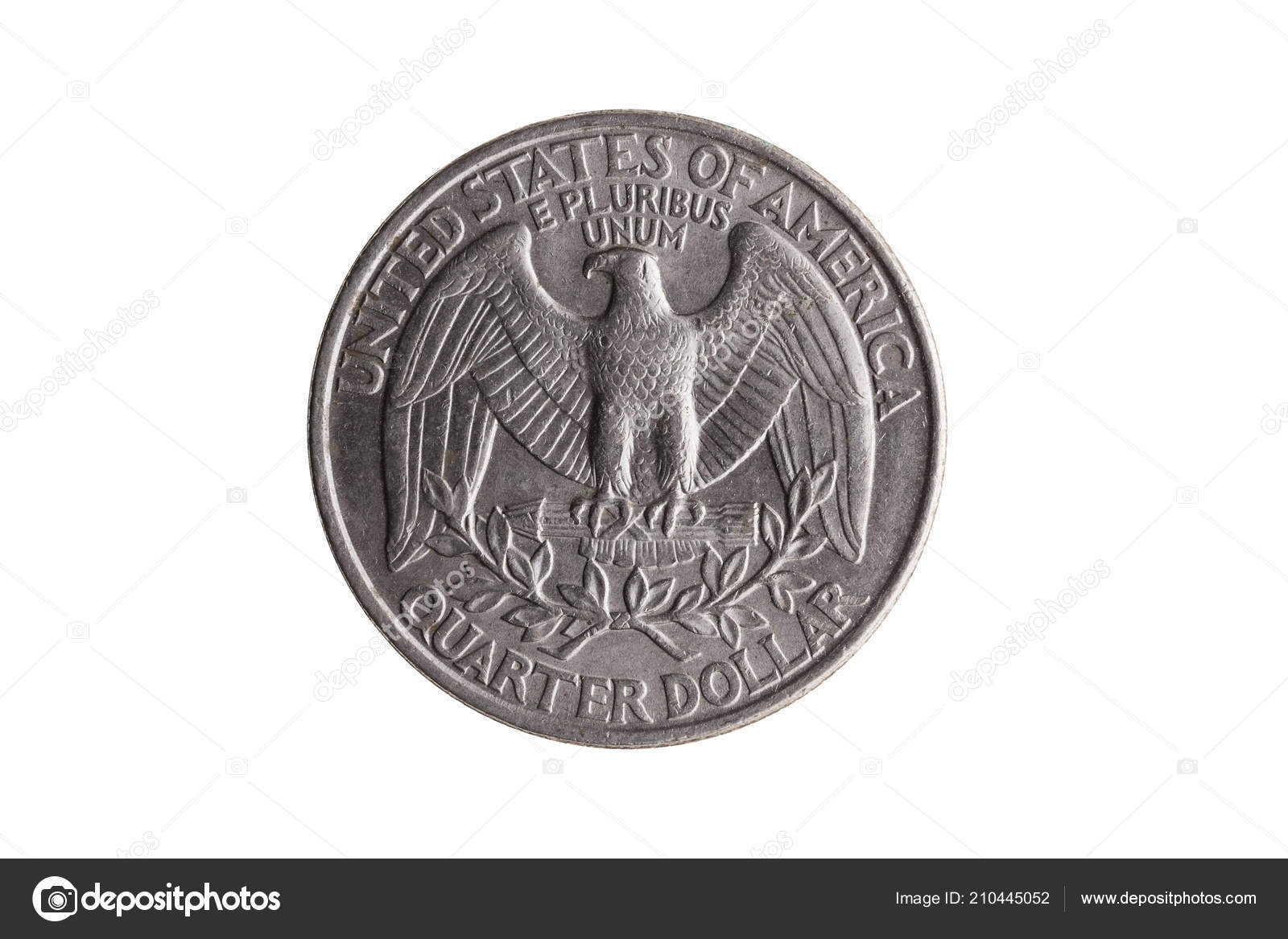 Usa Quarter Dollar Nickel Coin Cents Reverse Bald Eagle Wings Stock Photo Image By C Lenschanger