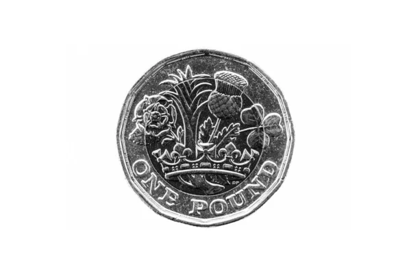 Nueva Moneda Una Libra Inglaterra Reino Unido Presentó 2017 Que —  Fotos de Stock