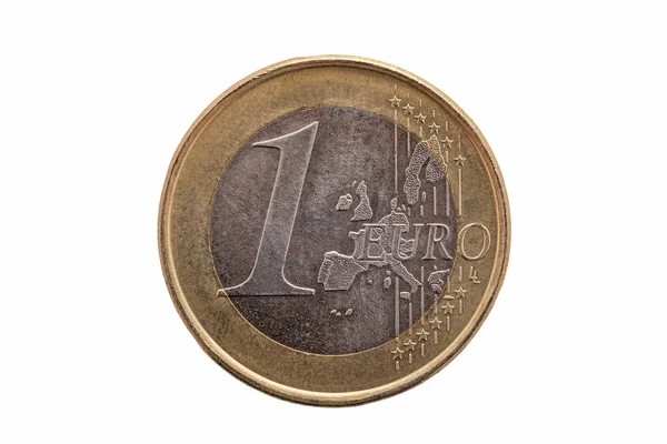 Eine Euro Münze Aus Deutschland Aus Dem Jahr 2002 Ausgeschnitten — Stockfoto