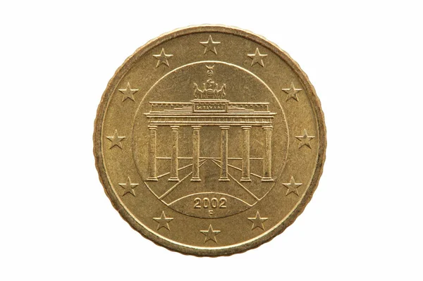 Rückseite Einer Fünfzig Cent Münze Aus Deutschland Aus Dem Jahr — Stockfoto