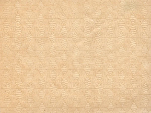 Vecchio Vintage Marrone Texture Diamante Modello Bianco Sfondo Carta — Foto Stock