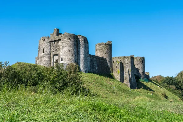 Kidwelly Castle Fortress Carmarthenshire South Wales 13Th Century Norman Medieval — Fotografie, imagine de stoc